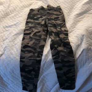 Size 4 jeans camo jeans with pockets on legs
